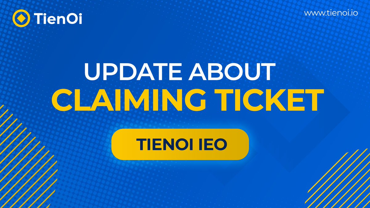#TIENOI #Bcnex #BCNX $BCNX #IEO 
⛔ Update About Claiming Ticket - TIENOI IEO
⛔ If you'd like to have a chance to buy IEO, you need to hold BCNX and claim IEO Ticket 
⛔ BCNX => IEO Ticket => BCNX => eVND + TIEN (Share)
⛔ Claim your Ticket here: bcnex.net/en/ieo/17