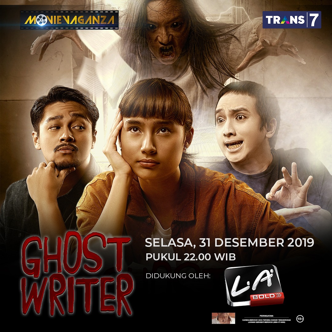 devalova_dpk's tweet photo. Utk kamu yang belum sempet nonton #GhostWriter atau mau nonton lagi, bisa diliat nanti malam menjelang tahun baru 2020 mulai pkl 22.00 WIB.

Jangan sampai kelewatan! 👌 https://t.co/Q0HSXCWLcL