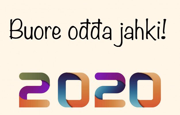 EuroMinLang's tweet photo. Buore ođđa jahki! #HappyNewYear #Saami #NorthernSaami #Europeminoritylanguages https://t.co/D536JOaozc