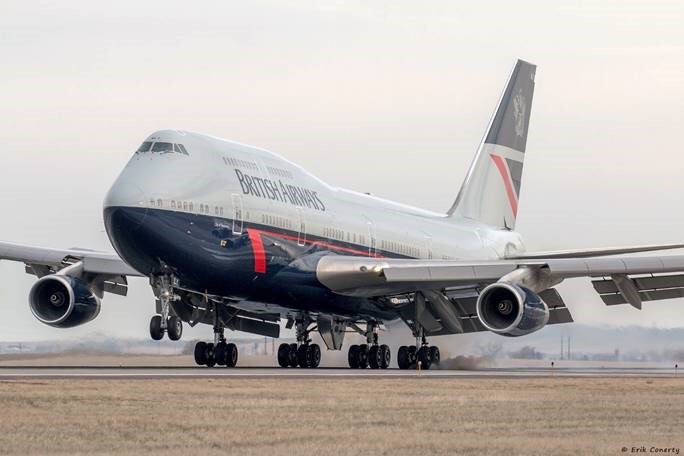 BAretrojets's tweet photo. Here is a reminder of the contenders.
BEA A319 (@andyd888 ), BOAC B744 (@AirlineGeeks) and BA Landor B744 (@DENAirport). All are fantastic photos, but remember we are voting for the best livery, rather than photo. Poll closes at 9pm tonight. What a great year #BA100 has been. https://t.co/aj8FFHOPTm