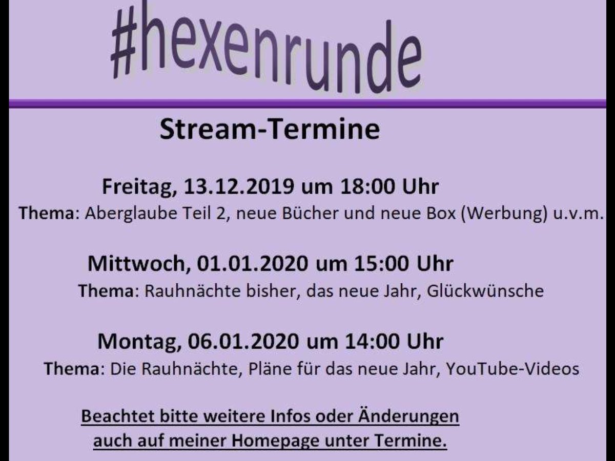 Hexchen_Sasa's tweet photo. Stream am 1.1.20 um 15 Uhr nicht verpassen. #stream #twitch #hexesandra #hexesandralive https://t.co/5mcnnILPU3