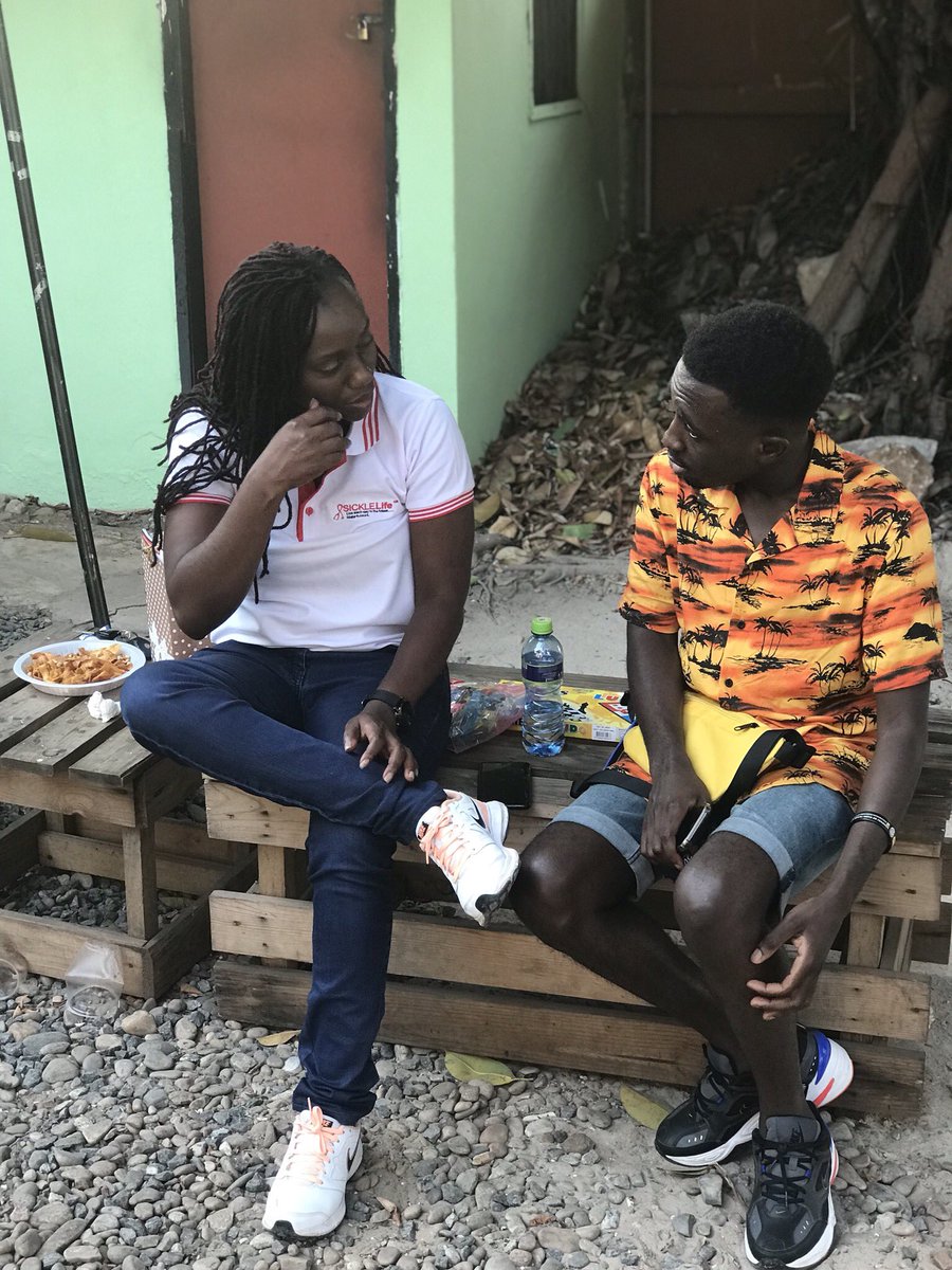 Sickle_Life's tweet photo. Meet Joshua, a Ghanaian medical student in Amsterdam who runs a #SickleCellDisease NGO, I Care For Sickle.
He shared his experience with SCD, the NGO and their plans in Ghana and donated stationary to the KBTH paediatric sickle cell clinic.
#SickleLifeMeetUp3
#SickleLife
#Ghana https://t.co/eW2iNnJY9q