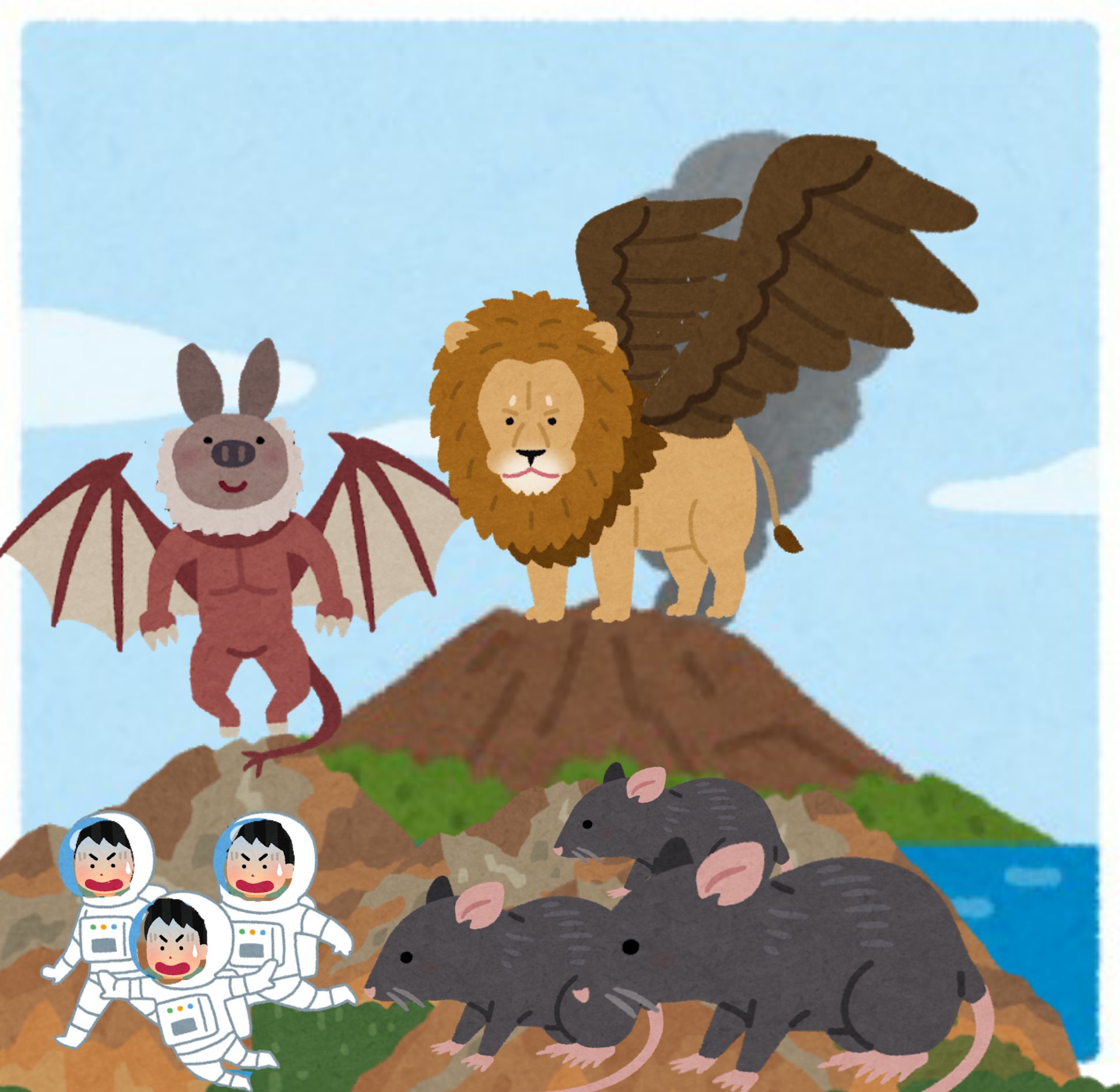 特撮の棚 あなたが選ぶ今年の4枚 いらすとや の可能性を感じた自作怪獣イラストシリーズ T Co Pjk9kpwgh5 Twitter