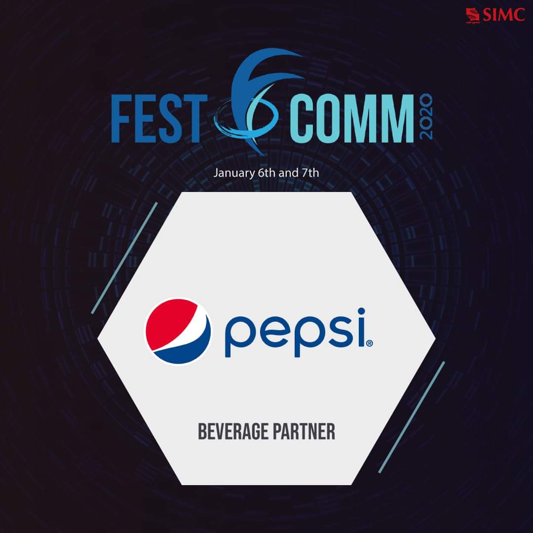 FestOComm's tweet photo. Fest-O-Comm proudly presents PepsiCo as our beverage partner! PepsiCo is one of the largest beverage and snack corporations in the world and they are known for associating themselves with the youth.
#FestOComm #FestOComm2020 #SIMCPune https://t.co/Zl32rJvnlx