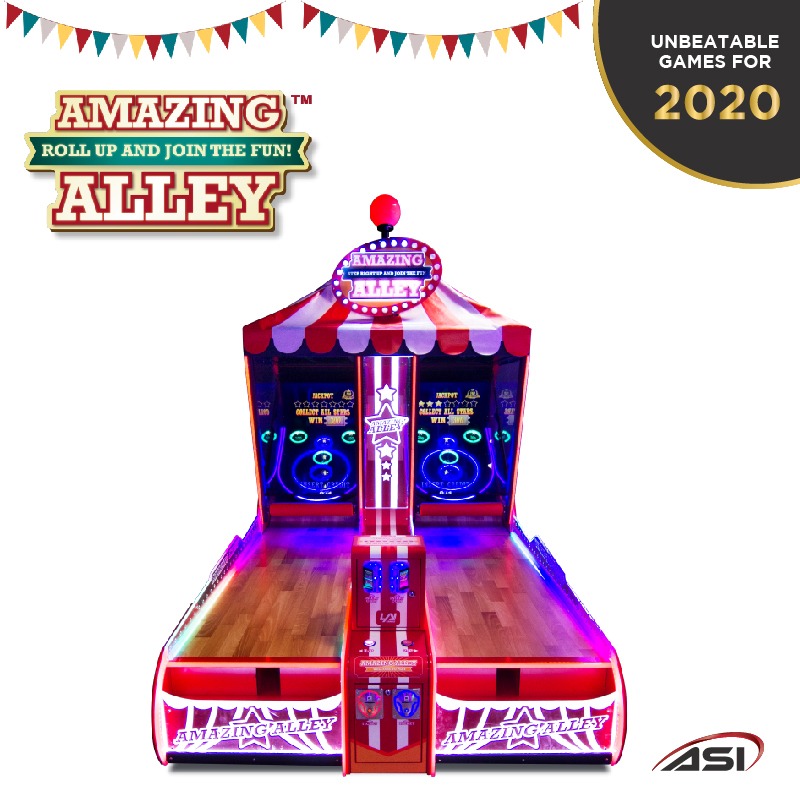 Amazing Alley! A Brand New Redemption Title doubling up as a 2-Lane Mixed Reality Alley Bowler!#amazingalley #mixedreality #alleybowler #hologram #midwaylineup #redemption #tickets #winbig #retail #dubaimalls #uaemalls #retail #shoppingcenters #arcade #FEC #indoorentertainment