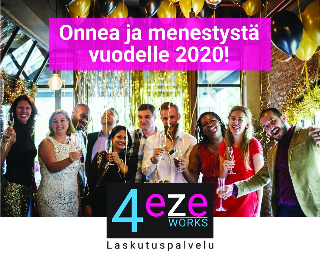 4works_fi's tweet photo. 4eze #laskutuspalvelu kiittää asiakkaitaan kuluneesta vuodesta ja toivottaa oikein hyvää #uuttavuotta2020 kaikille" https://t.co/jvKyt8xZrc