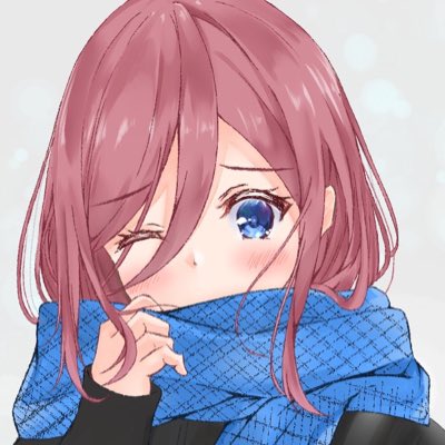 NasaさんがTwitterに投稿した中野三玖(五等分の花嫁)のイラスト。