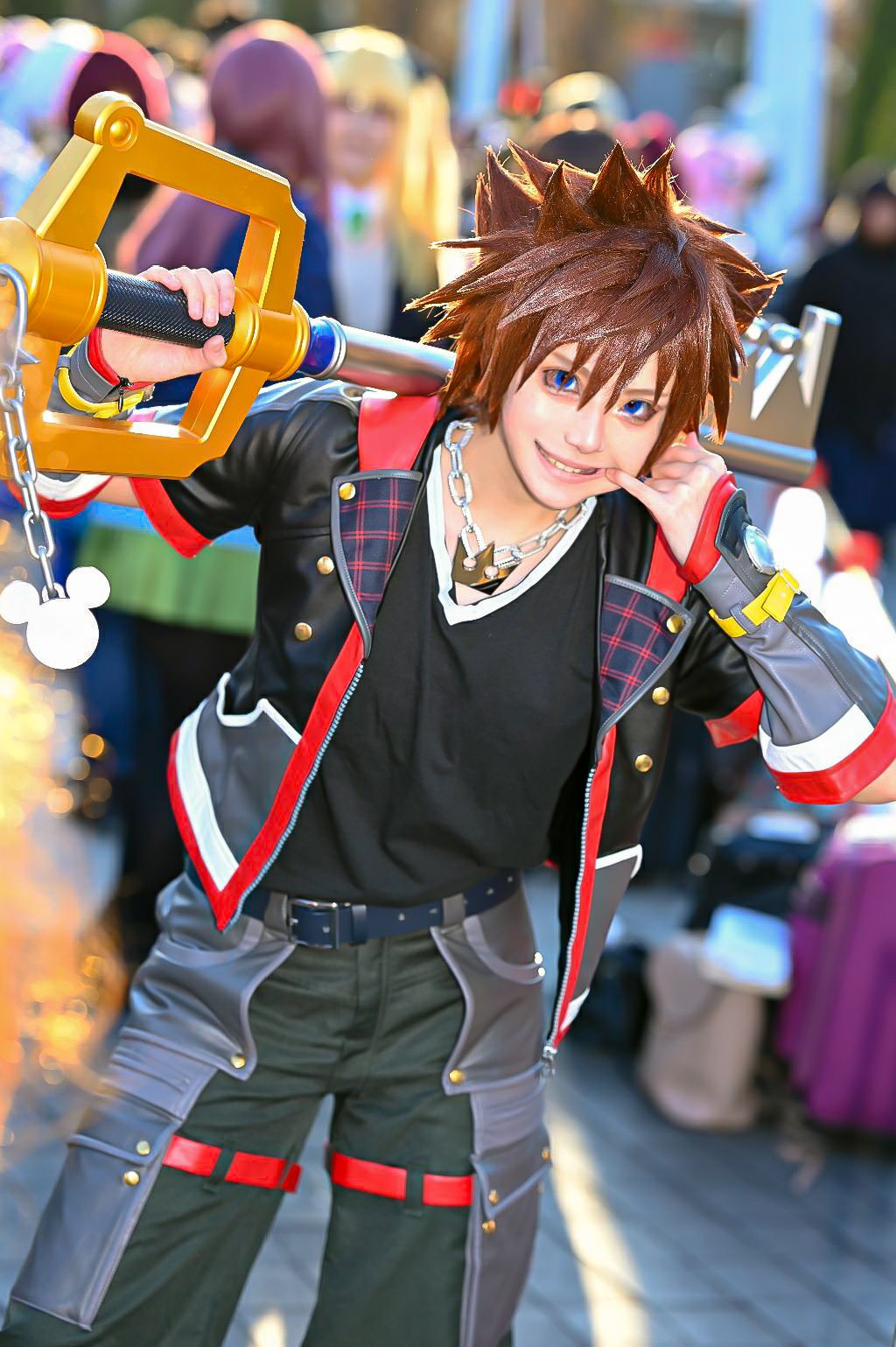 キングダムハーツ ソラ コスプレ衣装 ウィッグ付き