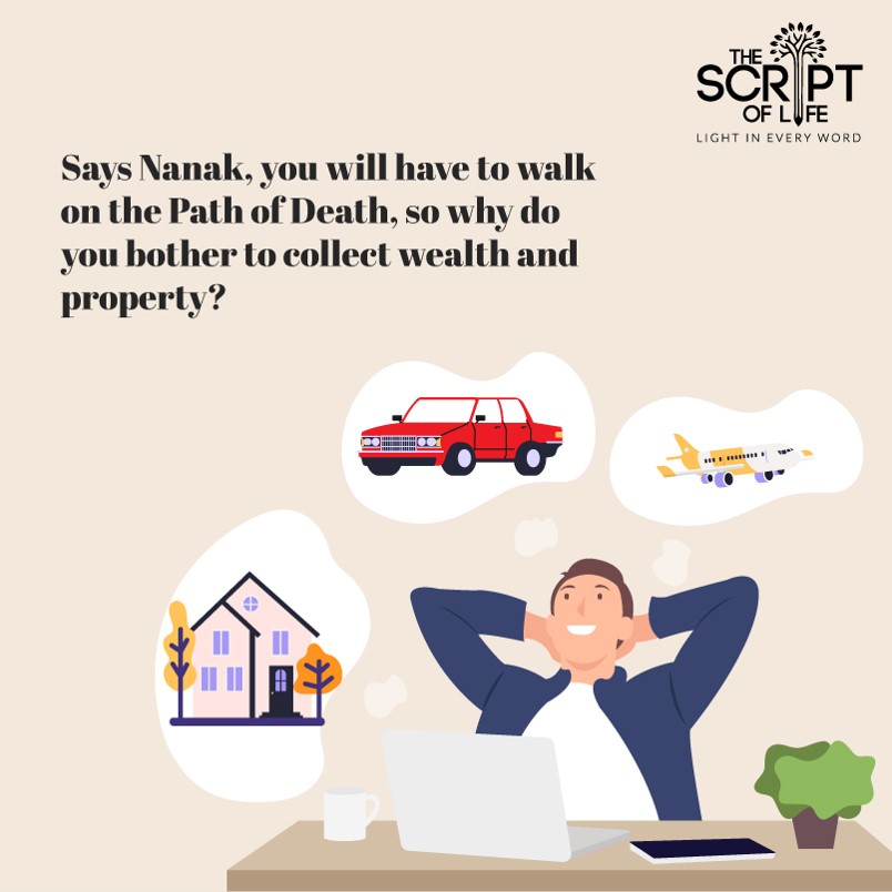 Once Guru Nanak made a king realize that the wealth he was amassing would not go with him to heaven. Hence, he must keep only what’s needed and distribute the excess he had. Follow his teachings to lead a meaningful life. #TheScriptOfLife: bit.ly/ComiccTw
#GuruNanak550