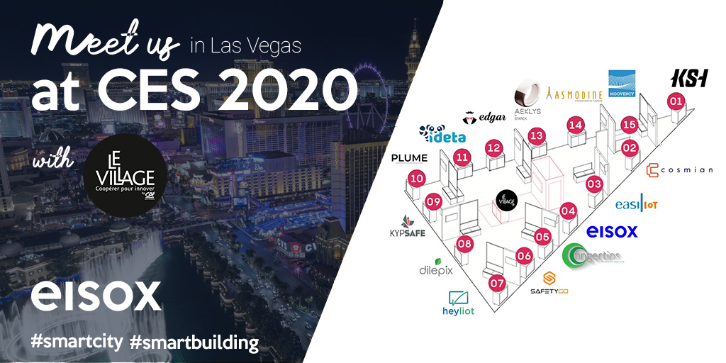 EisoxCompany's tweet photo. #CES2020 |⏱️J-7 avant l'ouverture du #CES de #LasVegas 🚀. Retrouvez-nous cette année sur le stand du @VillageCAParis 📍 à l'#EurekaPark pour vous présenter notre solution d’efficacité énergétique dédiée au marché #B2B🏬🌳#smartcity #smartbuidling #VillageCES #VillageFrancophone https://t.co/UZE35idcZx