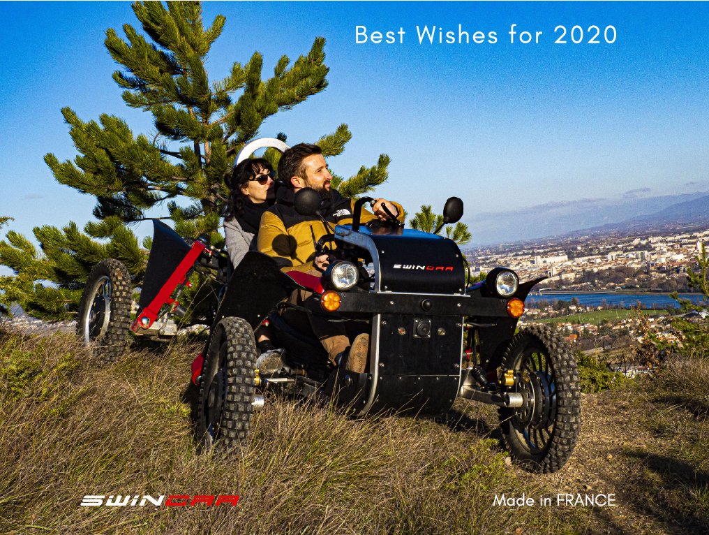 The entire SWINCAR team wishes you happy holidays and a successful 2020 #swincarnews #espider #tandemelectric #NewYear2020 #electricfourwheeldrive #madeinfrance #frenchcar #ADifferentFeel #electricoffroader #frenchinnovation #tandemelectricalbike #buggyelectric