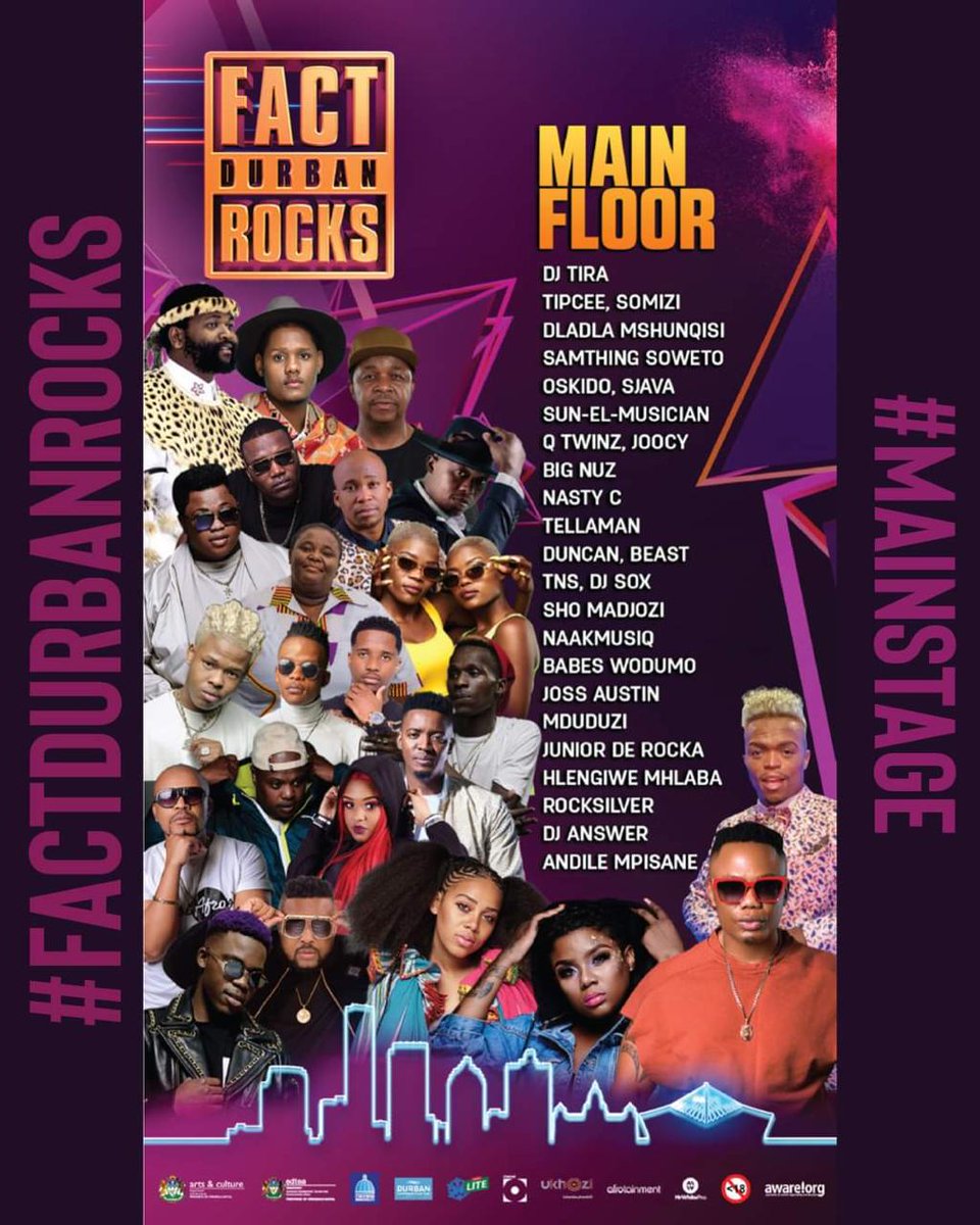 vuriliquor's tweet photo. ukhozi_fm: RT AfroTainmentSA: Your hosts for the night FactDbnRocks 📍people's park MMStadium will be somizi , neythebae_sa and #McSlot Only General tickets left for #Fact18 webticketsSA &amp; PicknPay for R300 - get R100 off with your StandardBankZA card… https://t.co/8GtO5tKYHT