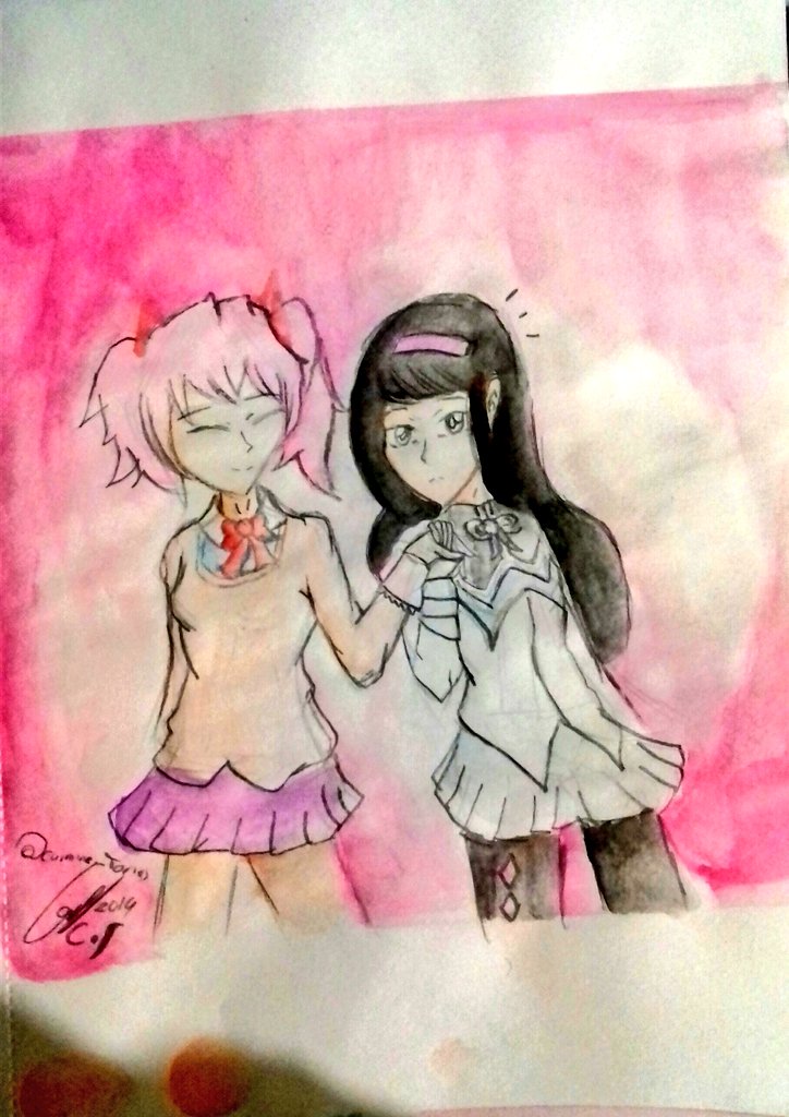 carmine_torres's tweet photo. Madoka x homura
I think I exaggerate with the pink background
#Drawing #Draw #Sketch #SketchBook #madokamagica #OTP #Shipping #homuraakemi #fanart #madokakaname #artwork #DibujoPyD #arttraditional #ArtistOnTwitter #watercolor #魔法少女まどかマギカ #magicalgirl #mahoushoujo https://t.co/vWM1VqiBTn