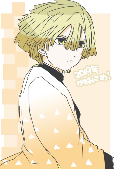 ‎⑅ 𝕞𝕒𝕣𝕚‎ ⑅さんがTwitterに投稿した我妻善逸(鬼滅の刃)のイラスト。