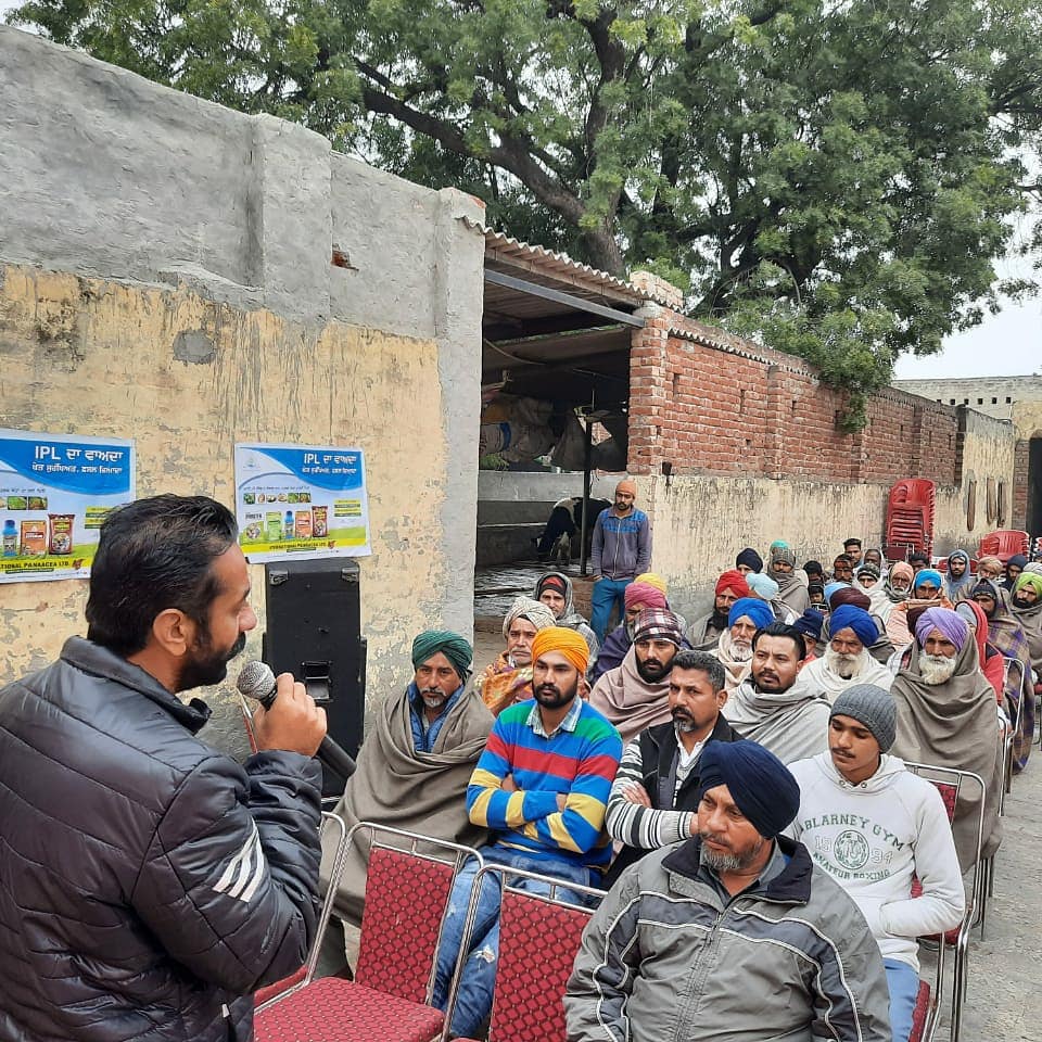 IPLBiologicals's tweet photo. #IPL always tries to coach about the positive aspects of using #biological products #sanjeevni #vamHD and #phoster. insights from #farmermeeting held at village Maluka, #Bathinda Dist.#Punjab on Dec24 for #wheat & #potato #farmers, #organic #agriculture #farming #agri #agro https://t.co/Ovegf4PDZR