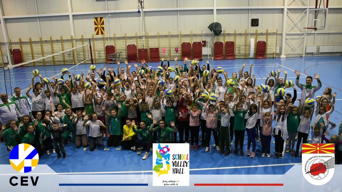 volleyballmkd's tweet photo. The CEV School Project running excellent and bringing 😀🙂 to the kids from Bitola. 

Find out more 👇
https://t.co/x6jxM6MvIM https://t.co/MiDZSVh1fN