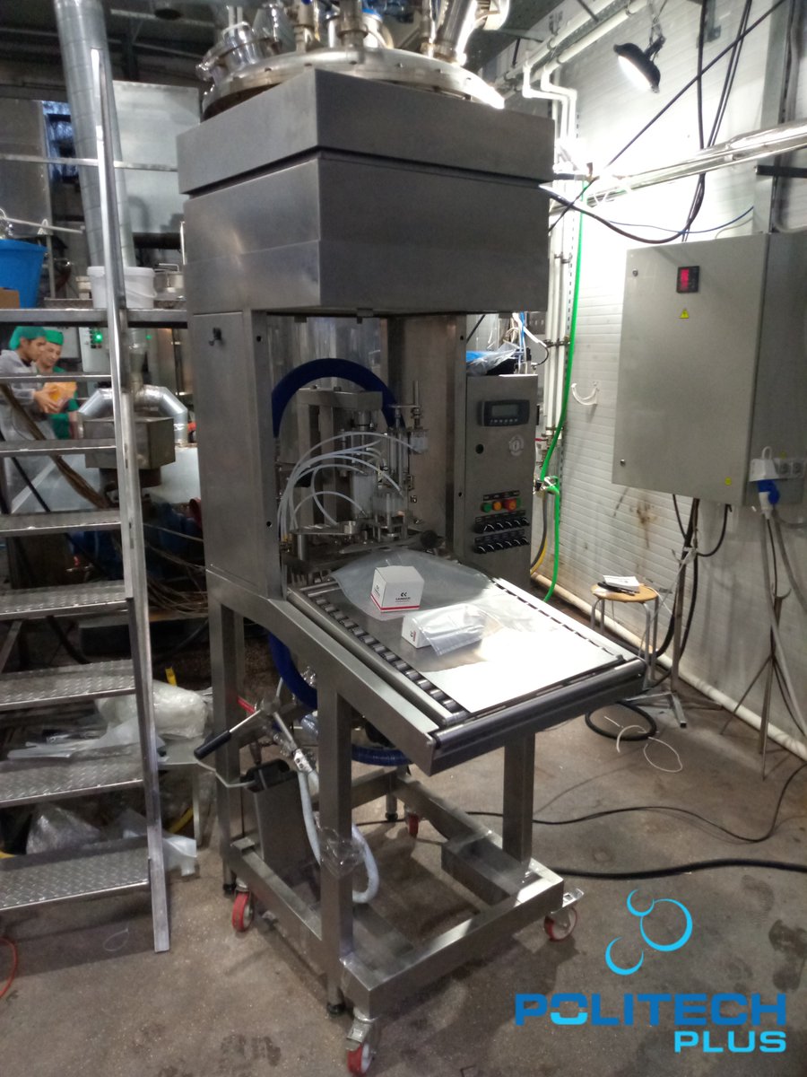 PolitechPlus's tweet photo. #PolitechPlus installed a semi-automatic bag-in-box filling machine BIB Formika Ultra Aseptica at the company "Confectioner Service", St. Petersburg. The company produces more than 100 types of natural products from fresh and frozen fruits. https://t.co/KXzPrfcQyz