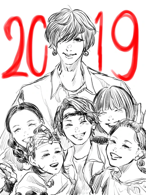 2019年描き納めはFoorinと米津玄師さんです!今年も一年ありがとうございました? 