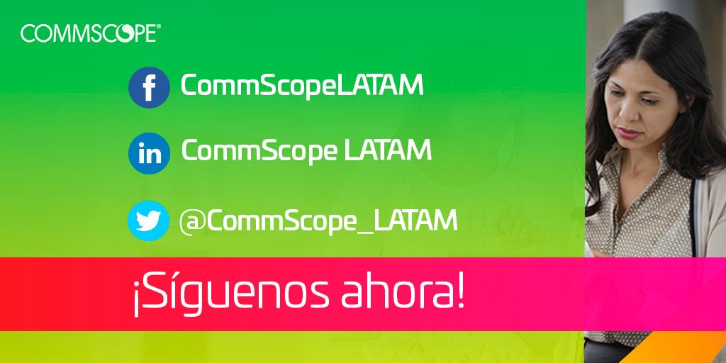 CommScope's tweet image. ¡Síganos en nuestras nuevas redes! Tendencias, soluciones, nuevas tecnologías, webinars y más contenido, totalmente en español. bit.ly/34QUOEf

#CommScopeCALA #ThinkFiber