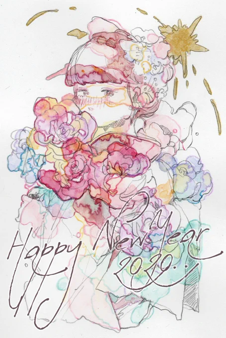 あけましておめでとうございます☀️
2020年、たくさん描いてたくさん活動します。去年よりパワーアップするぞ～!
また1年オカユウリをよろしくお願いいたします☺️ 