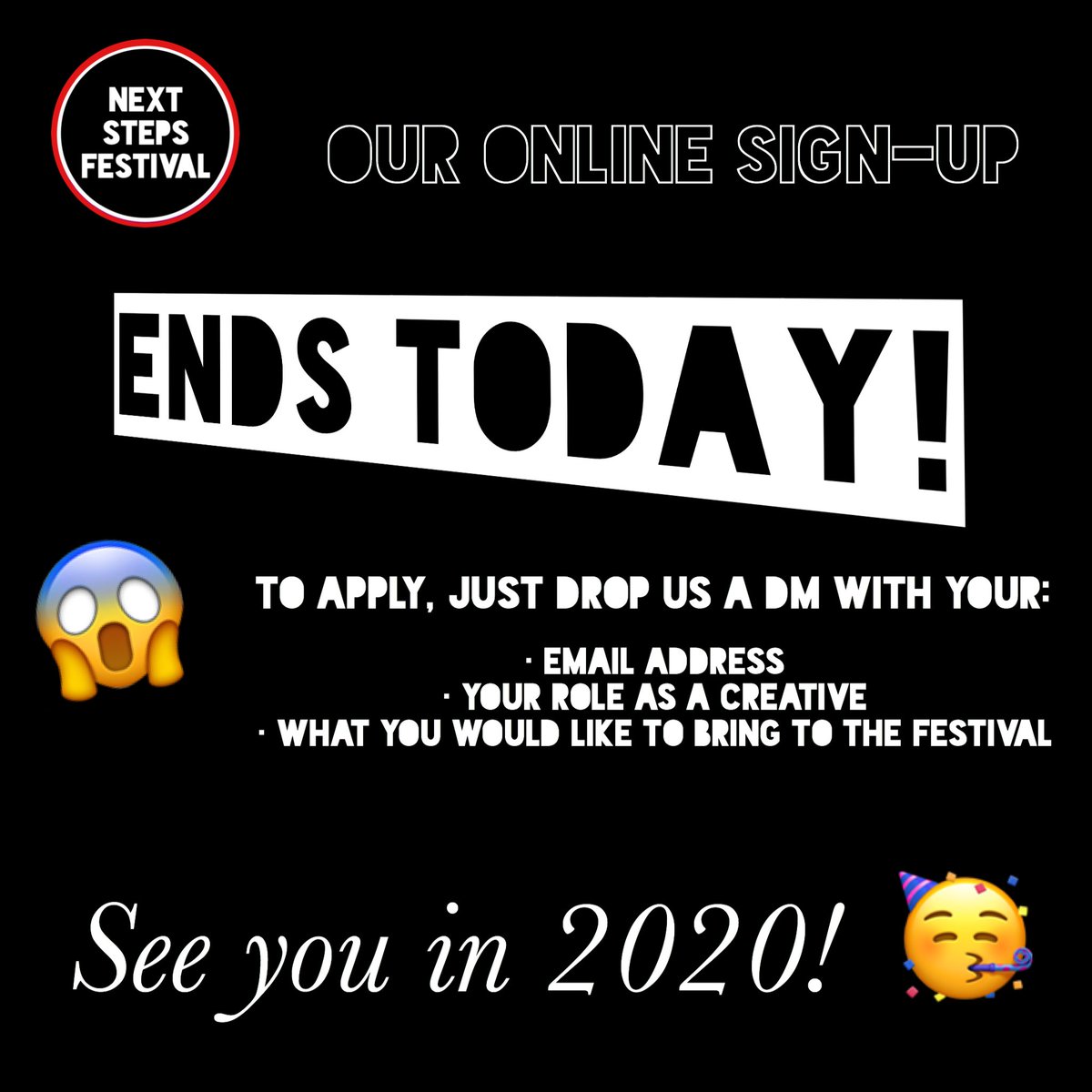 INACTIVE (formerly Next Steps Festival) tweet media