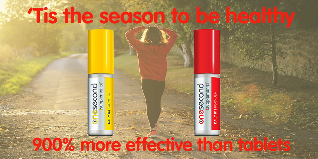 OneSecondHealth's tweet photo. Are you trying a new health regime in 2020? Try our spray supplements - quicker, easier, tastier and more effective than traditional tablets or gummies.  Is it time to upgrade your supplements? #newyearresolutions https://t.co/IoOfCo4VGO