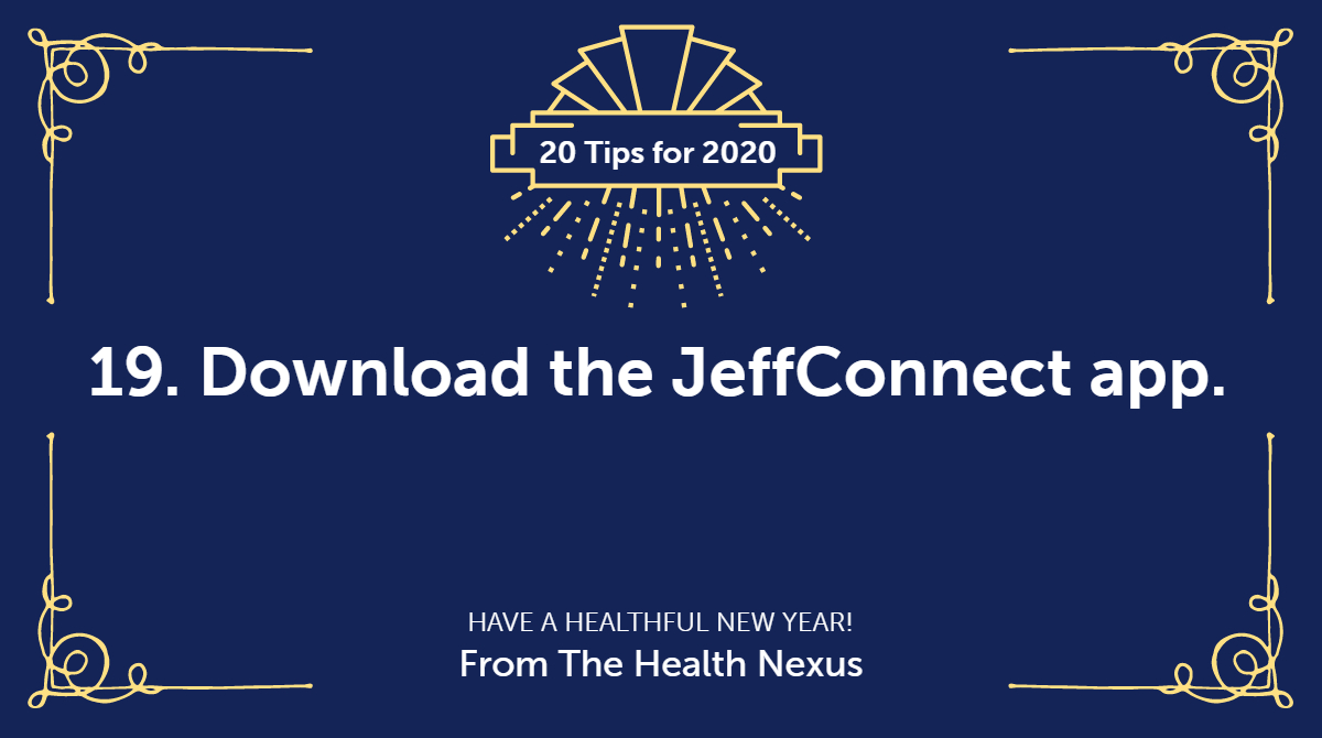 TJUHospital's tweet photo. Stay safe in your celebration today! Download the #JeffConnect app on your phone to quickly connect with a physician for any holiday mishaps: https://t.co/rbxKJbUQem. @draditijoshi https://t.co/seNUHilVjJ