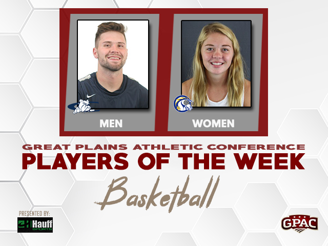 GPACSports's tweet photo. BASKETBALL: Wk. 6 Honors - (MEN) Brevin Sloup of @cunebulldogs, (WOMEN) Konnor Sudmann of @bcuchargers. Complete Release - https://t.co/kIJfrHAMrQ https://t.co/6Gkyra2Phr