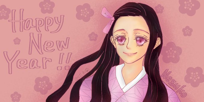 のりたまさんがTwitterに投稿した竈門禰豆子(鬼滅の刃)のイラスト。