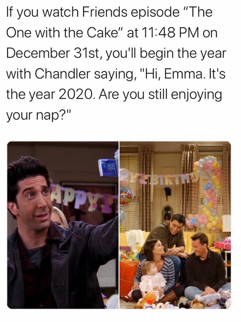 HookedonFriends's tweet photo. Happy New Year’s Eve! https://t.co/GlIiA52Yxs