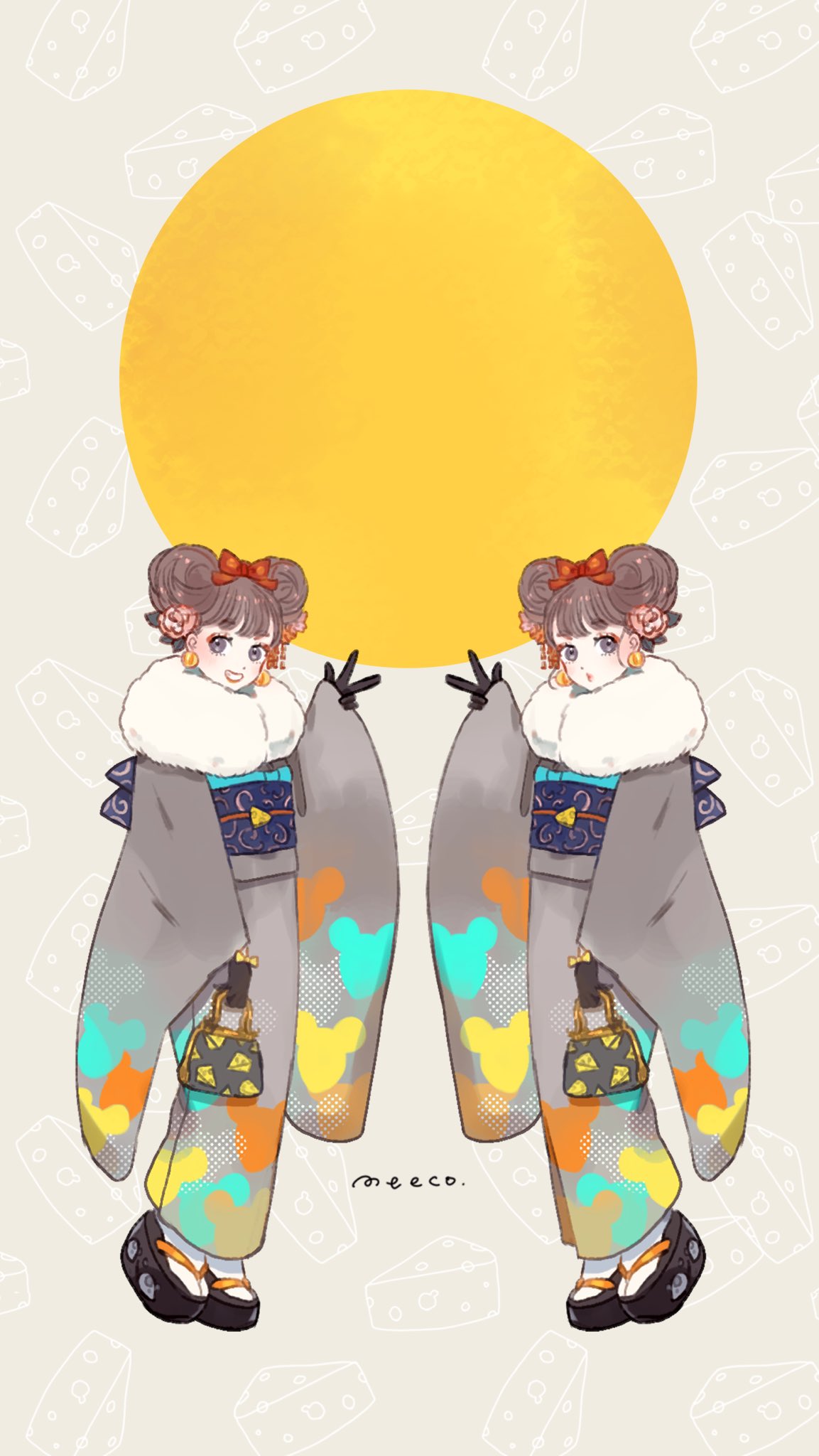 𝐦𝐞𝐞𝐜𝐨 みーこ イラストレーター 壁紙と ネットプリントのお知らせです セブンイレブンネットプリント 予約番号 1 7まで T Co Pawxxfxjrr Twitter