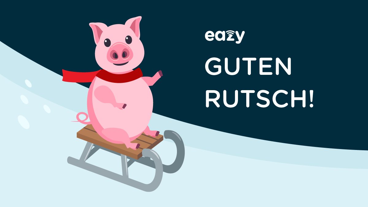 ....sauguten Rutsch ins 2020 an alle.
Und auch Euer Sparschwein freut sich dank eazy! 🙂
Denn in 2020 gilt weiter: unschlagbar günstiges Internet, keine versteckten Kosten. 🐷