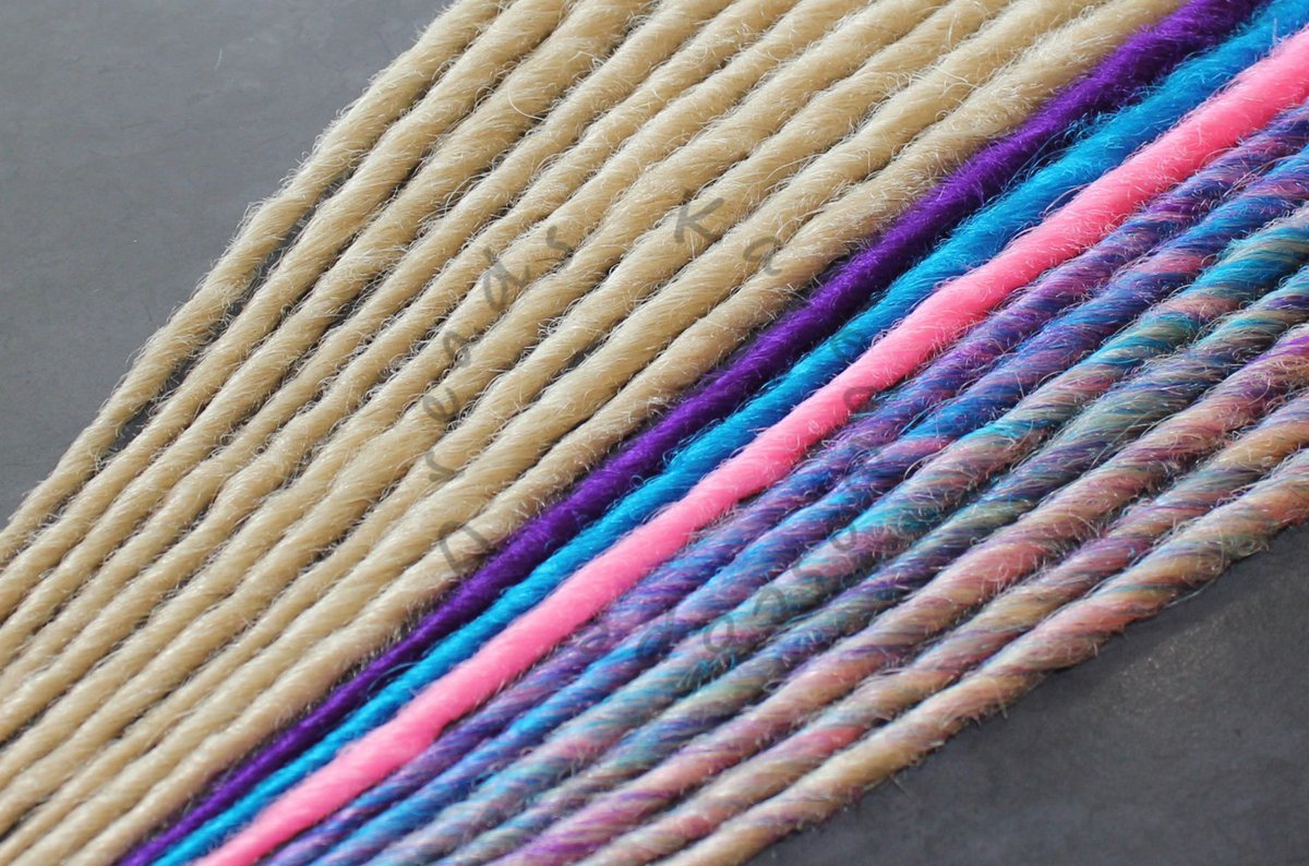 K_Dreadlocks's tweet photo. Excited to share the latest addition to my #etsy shop: Custom Blonde Turquoise Purple and Light Pink SE or DE Synthetic Dreads Dreadlock Kit! https://t.co/r2lqMC4TVj #accessories #hair #dreads #dreadlocks #dreadextensions #dreadlockextensions #hairextensions #synthetic https://t.co/YPJlf9ZK8N