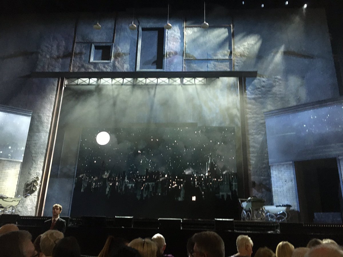 PaulEnglishhack's tweet photo. Everything about #TheSteamie @TheSSEHydro is excellent. Tony Roper wrote it in the 1980’s but Mrs Culfeathers’ lament to fractured community, &amp; technology’s impact on loneliness could have been written for today. There are still tickets left for today’s 1pm show. Go. It’s ace. https://t.co/dD6YY2IXIs