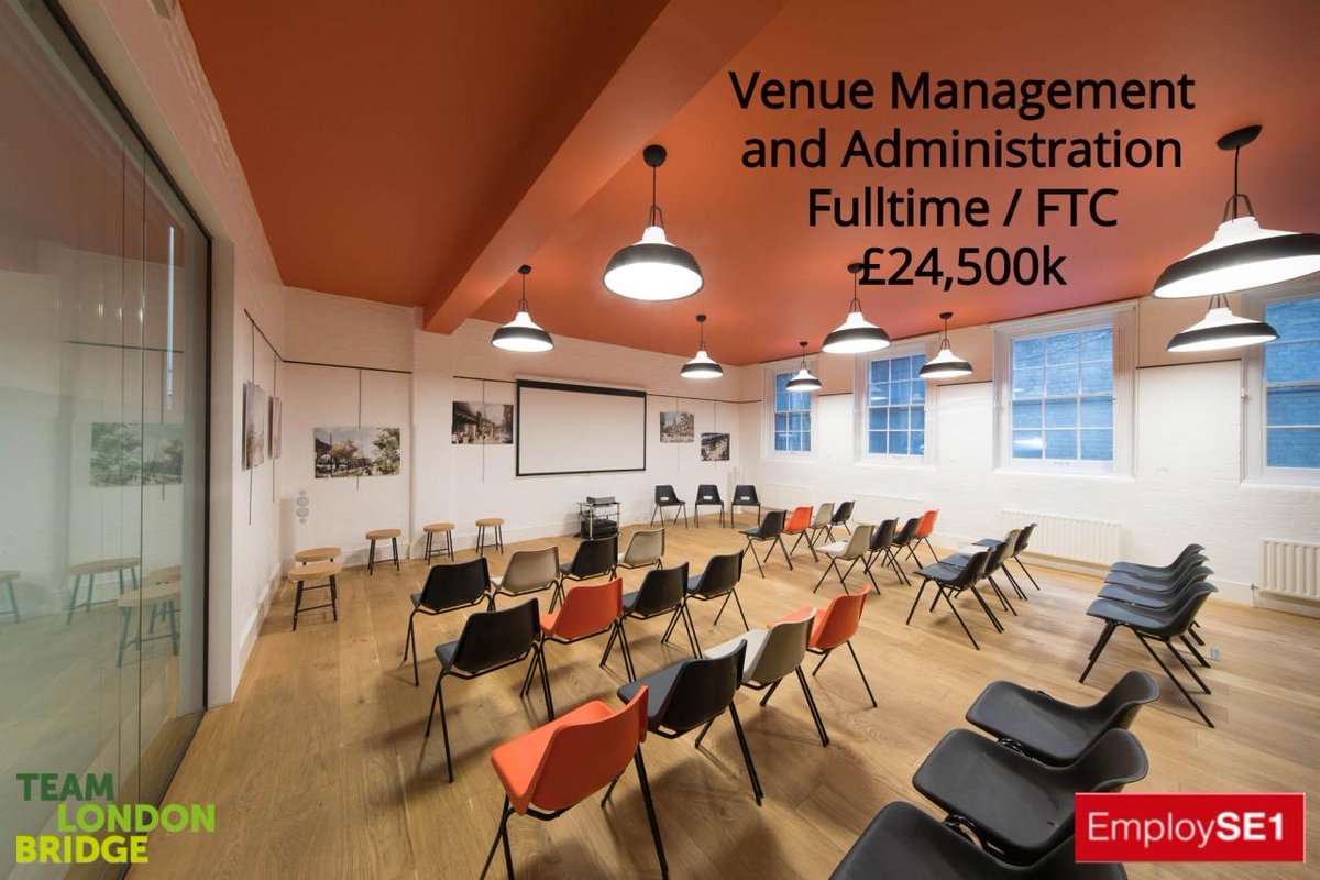 #Southwark & #Lambeth residents,   if you're looking for a varied and exciting role in #venuemanagement and you have strong #adminstration & excellent communication skills, then this could be the #job for you in 2020! employ-se1.co.uk/job/venue-mana… #LocalRecruitment #SE1 #vacancies