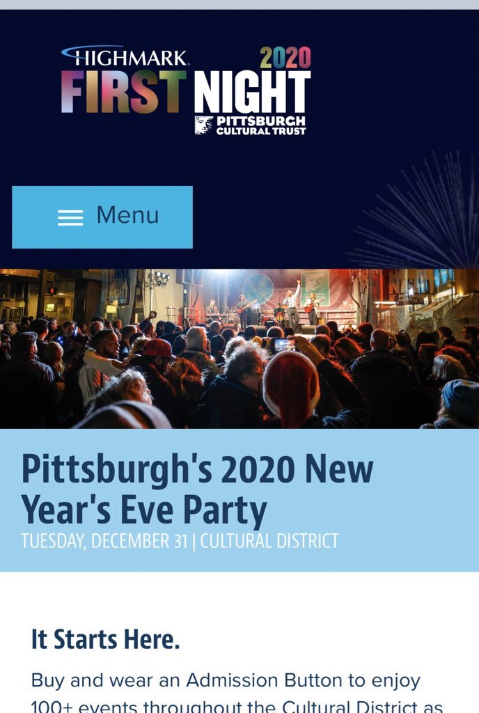 MikeHoldenNews's tweet photo. Highmark #FirstNight2020 has arrived! The steps to keep you & yours loved ones safe and the jam packed list of events this New Years Eve.... Flip on @WPXI NOW-7 a.m. See you on tv in a few! https://t.co/Vwy4lrbFKD