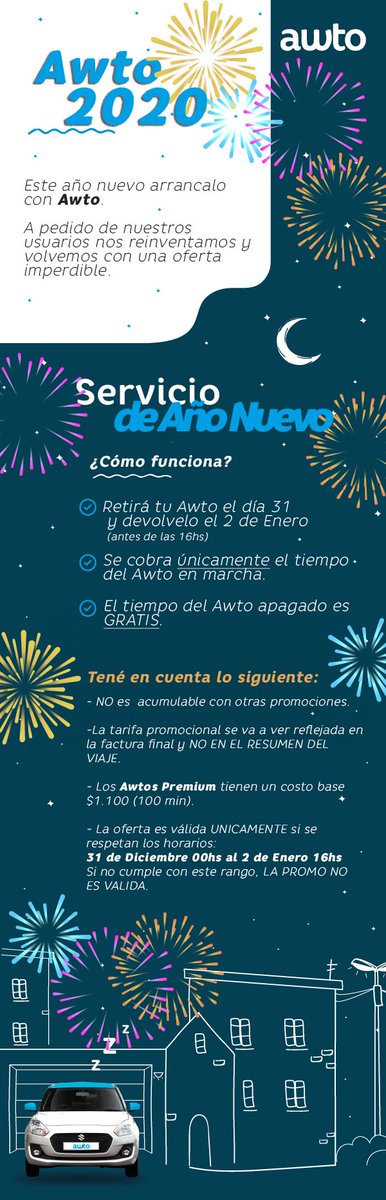 jotaleonetti's tweet image. Si hoy andás a pata, podés alquilarte un @Awtoar hasta el 2 de enero para moverte y probar el #Carsharing con la oferta de pagar únicamente el tiempo en el que el coche esté en movimiento. El costo mientras esté estacionado está bonificado.