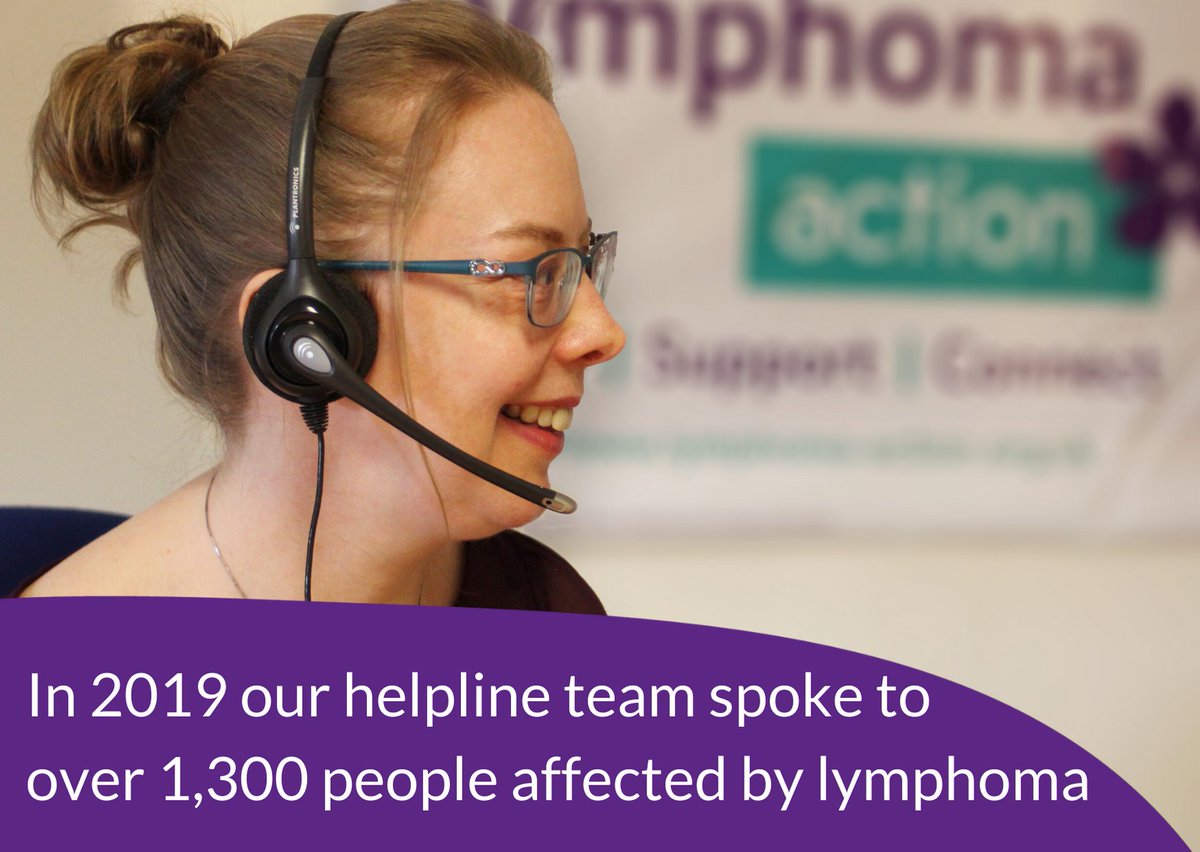 LymphomaAction's tweet photo. Our final look back at the year for our #12DaysofLA - this month marked 20 years since our #helpline became a freephone service. It continues to provide emotional support and information to people affected by #lymphoma - in 2019 we spoke to 1,300 people π
#LymphomaMatters https://t.co/4D1tONT07Z