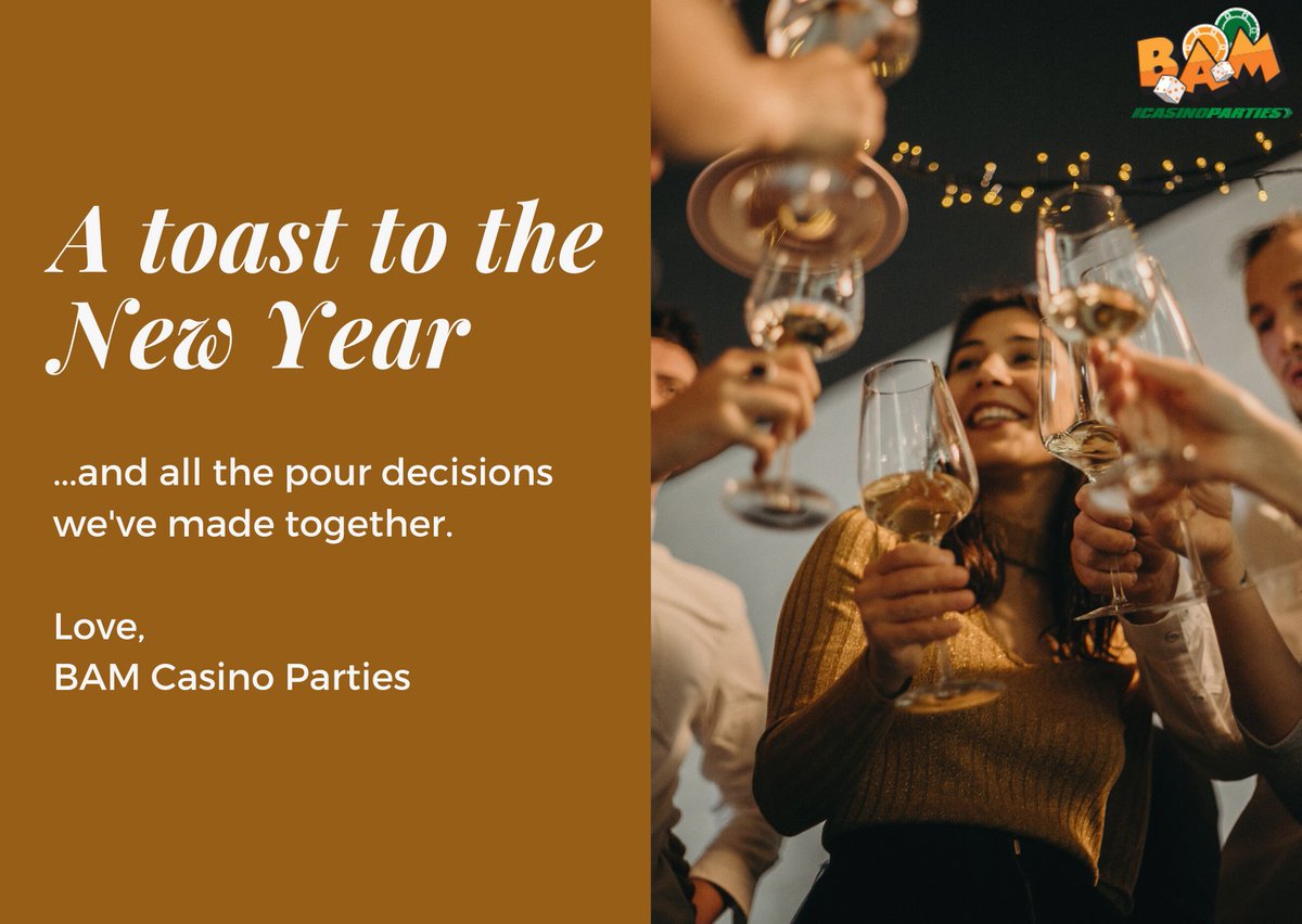 BAMcasinoparty's tweet photo. If you’re in a 🥂celebrating mood and 😻 feel like treating yourself, don’t forget that you can grab yourself a 🍸cup of cheer at the 🍾🥳🎉#party with #casino_games !! 

Treat Yourself with #Bam_Casino_Parties !! https://t.co/ngFwUrskd1