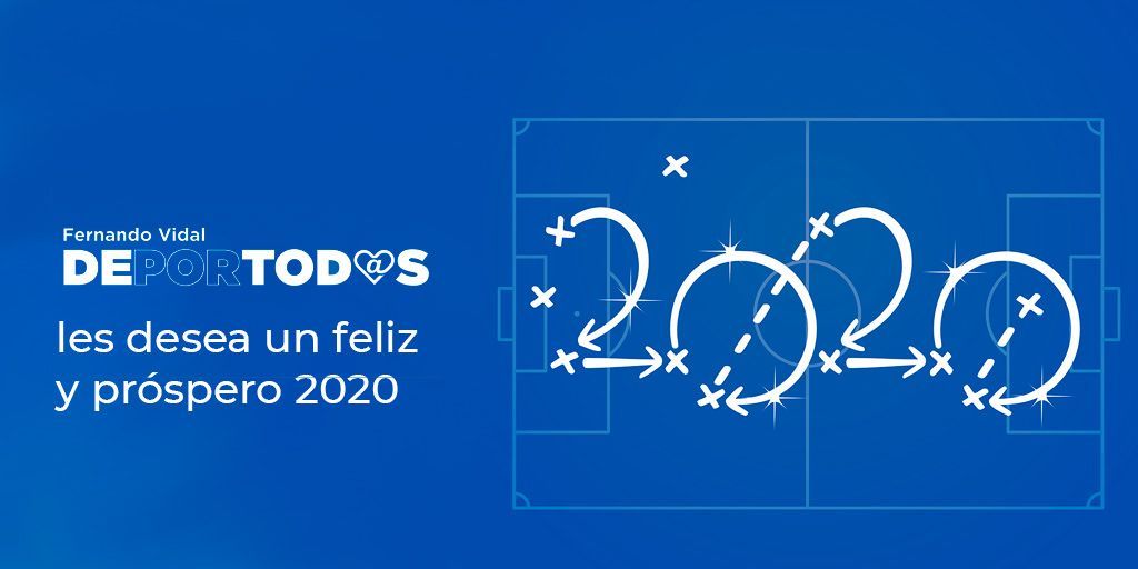 Dende #Deportodos, aproveitamos este día para felicitar a tódolos #deportivistas e desexarlles unha boa entrada de ano e un próspero 2020, cheo de ilusión. 🎉
#Feliz2020 #ForzaDepor