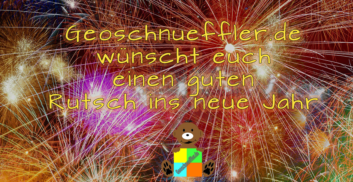 Geoschnueffler's tweet photo. Schon wieder neigt sich das Cacherjahr dem Ende.  Es hat sich erneut gezeigt, dass Geocaching ein tolles Hobby mit noch tolleren Menschen ist. Darum sagen wir Danke und euch einen guten Rutsch ins Jahr 2020.
#geocaching #geoschnueffler #silvester #jahreswechsel #danke https://t.co/GNLNDZt0EF