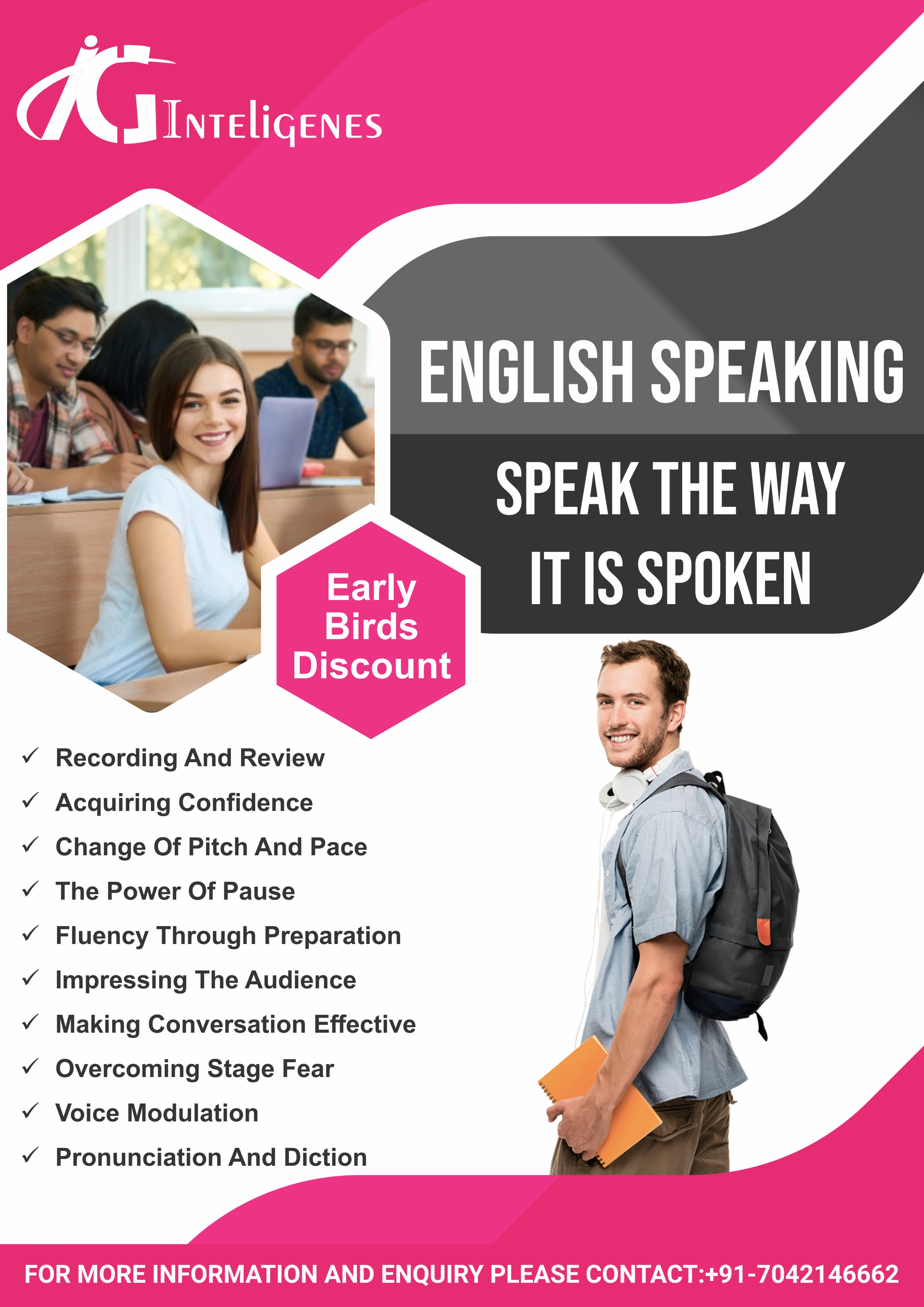 Spoken English Classes for Adults 