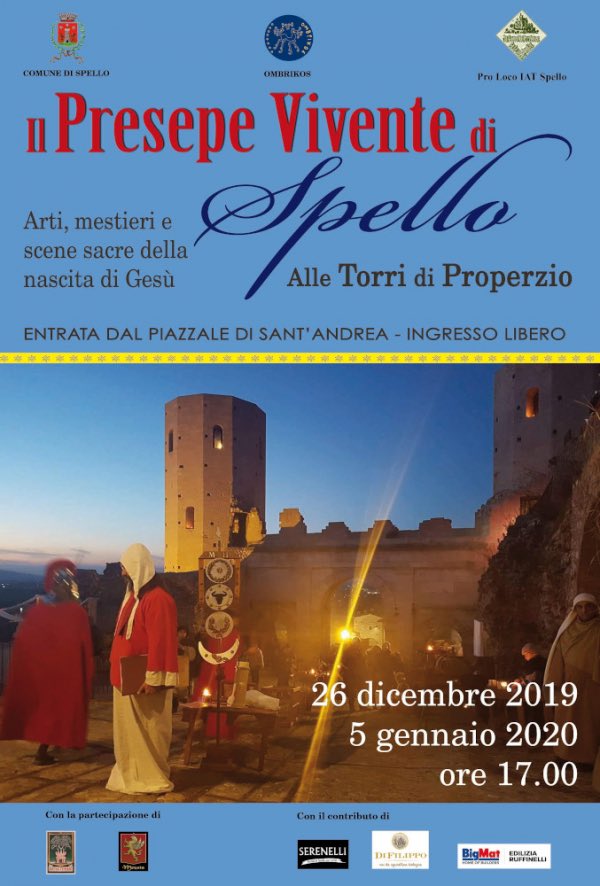 🥂 AUGURI di Buon Anno a tutti!
✨Vi aspettiamo per il secondo appuntamento del Presepe Vivente di Spello con l'arrivo dei Re Magi 🔝alle Torri di Properzio.✨
➡️ 5 Gennaio 2020 dalle ore 17:00
#BuonAnno #AnnoNuovo #Spello #PresepeVivente #NataleaSpello #ProSpello #Natale2019