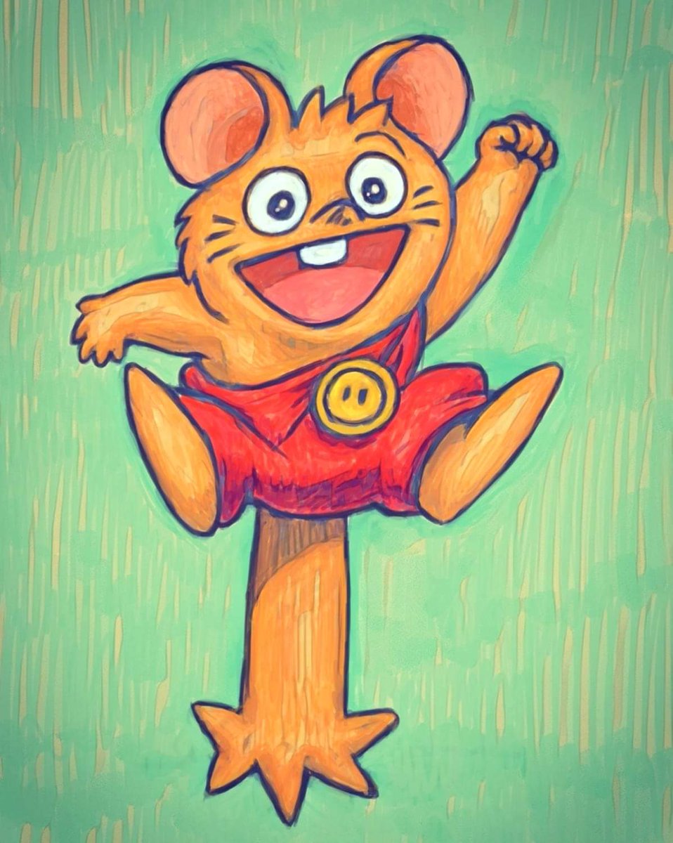 Msマヒロー En Twitter 来年は子年という事で 私が一番好きなネズミキャラクター ガンバを描きました 来年も宜しくしっぽを立てろ 子年 ガンバの冒険 描き納め ドローイング