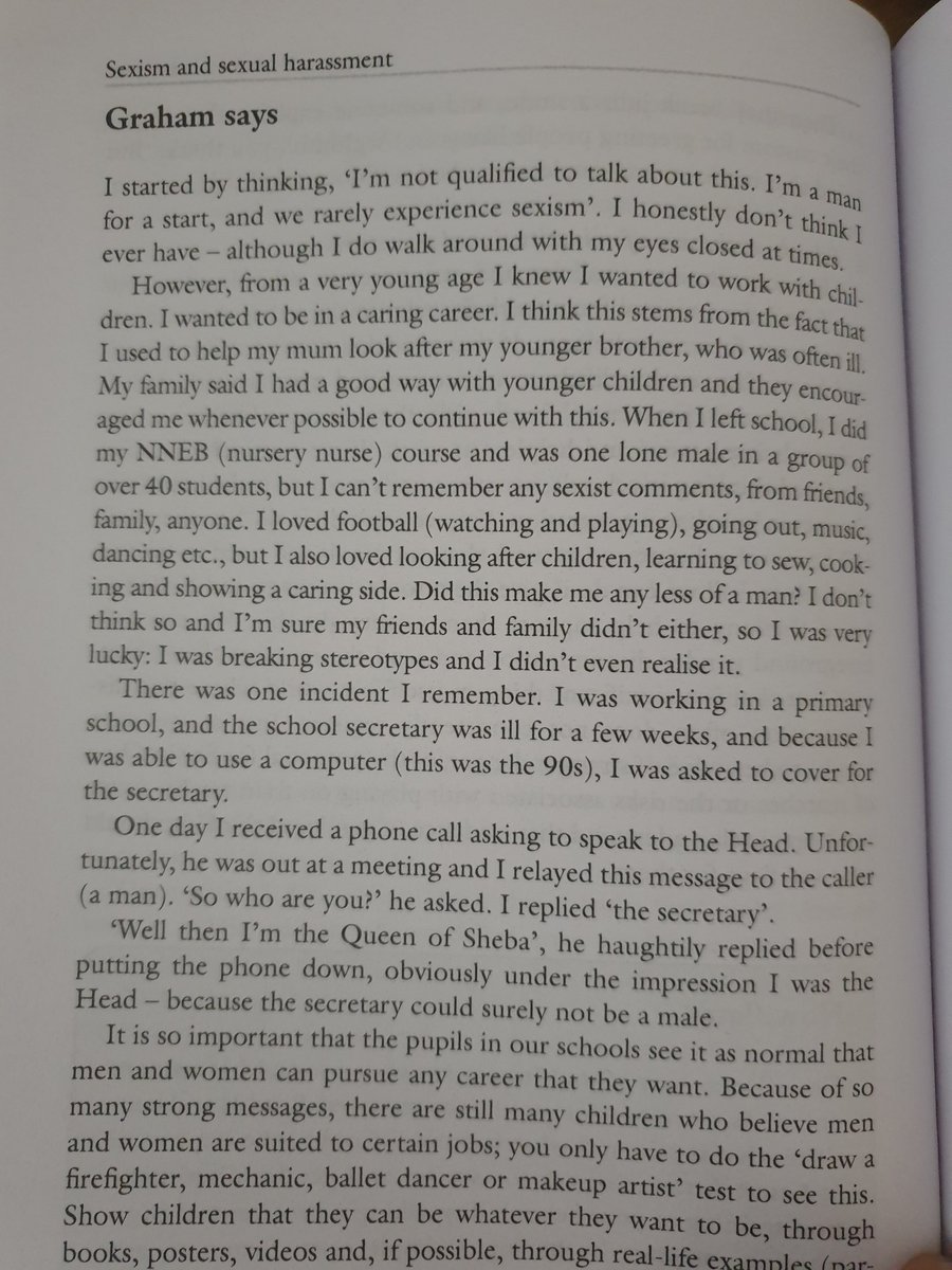 grahamandre's tweet photo. There are lots of things I enjoyed about writing #theequalclassroom with @honeypisquared but being able to reflect on my life not just since #nomoreboysandgirls but before that as well. #primaryrocks #ukedchat https://t.co/TGrtRznhsw