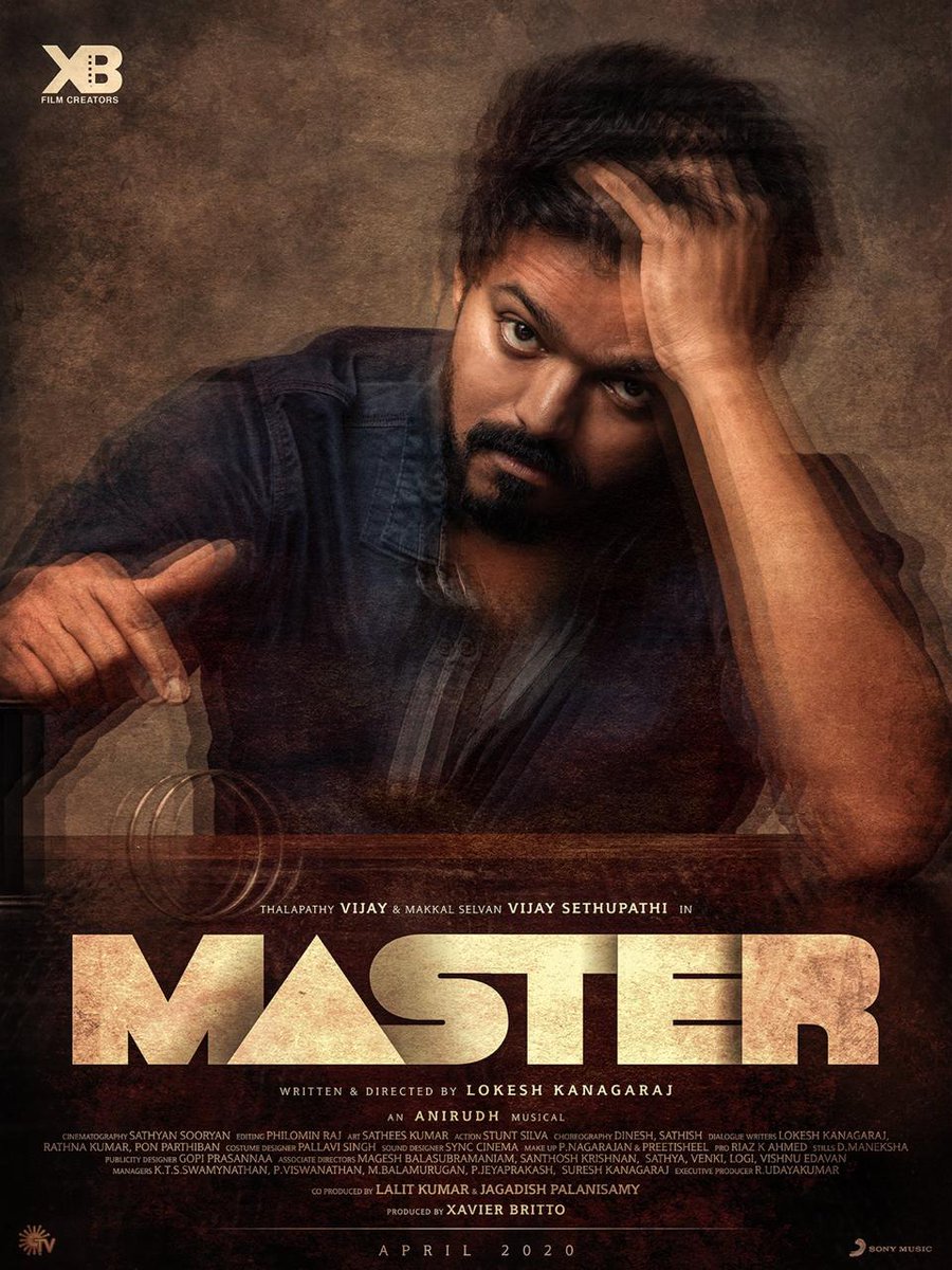 This look of #Thalapathy is fire 🔥 . Respect on the team goes to next level for such an uncommon poster. Masterful poster #Master 💥