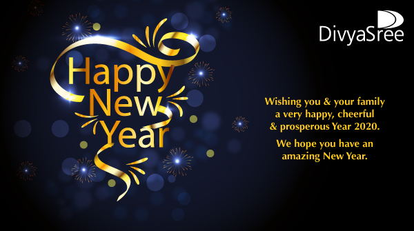 May this New Year bring you joy, fun and a life filled with Peace, Love and Prosperity. #HappyNewYear #Happy2020 #DivyaSree