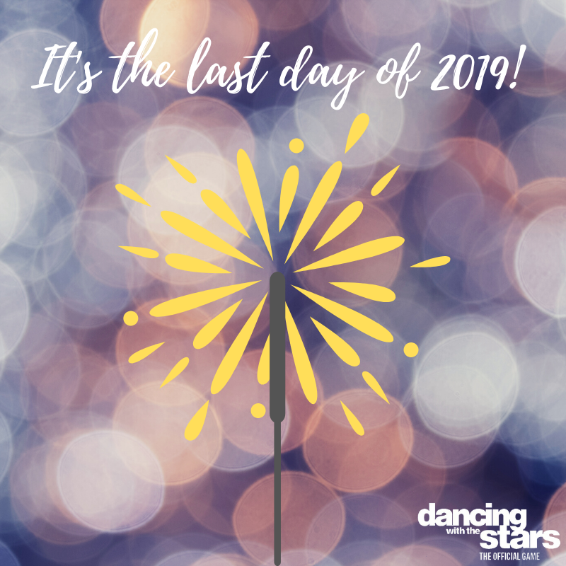 dwtsthegame's tweet photo. It's the last day of 2019! What are your achievements of the year? #DWTS #DWTSGame https://t.co/z8ljx08NgQ
