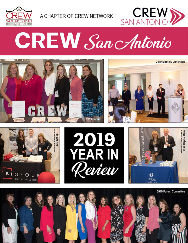 CREWSA's tweet photo. Looking Back on an Amazing 2019! Check Out CREW San Antonio's Year in Review! #crewsanantonio #crewsa #thinkcrewfirst #sponsorcrew #crewwomen #networking #leadership #cre #commercialreal estate #sananantoniocre https://t.co/ybvovo79Kc https://t.co/yz1keNJv55