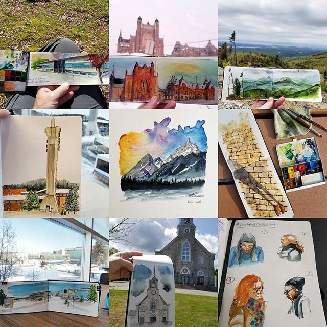 EricCoteTr's tweet photo. Pas toutes mes préférées, mais celles ayant eu le plus de likes. #2019bestnine #urbansketching #urbansketchers #croquisurbains #aquarelle #watercolor https://t.co/B2lNArc1i4 https://t.co/lnaBxzB8cS